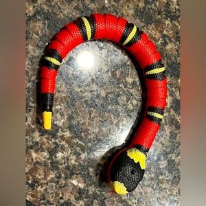 Reptile Toy Snake - Red and Black